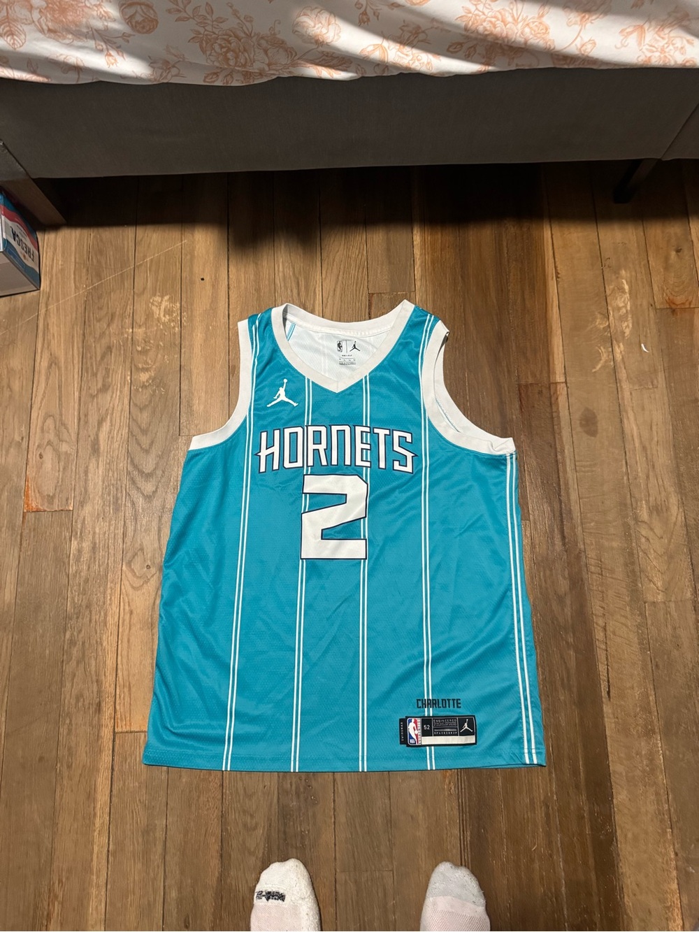Lamelo Ball #2 NBA Teal Charlotte Hornets Jersey Size XL